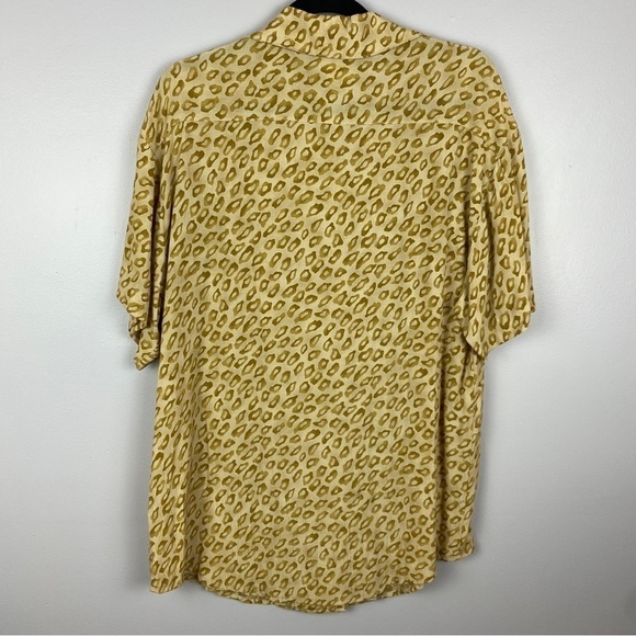 Vintage Joseph Ribkoff Leopard Print Short Sleeve Button Down Shirt Size… - Picture 11 of 11